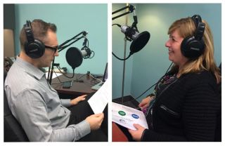 Hosts Joshua Johns and Mary Ellen Rohrbaugh